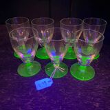 7 verres à digestifs en ouraline