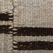 Dirty Gray & Black Hemp Kilim Rug, 161x235Cm