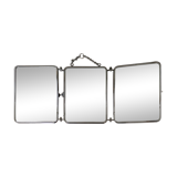Vintage triptych barber mirror