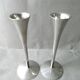 Pair of candlesticks Solingen 70s metal