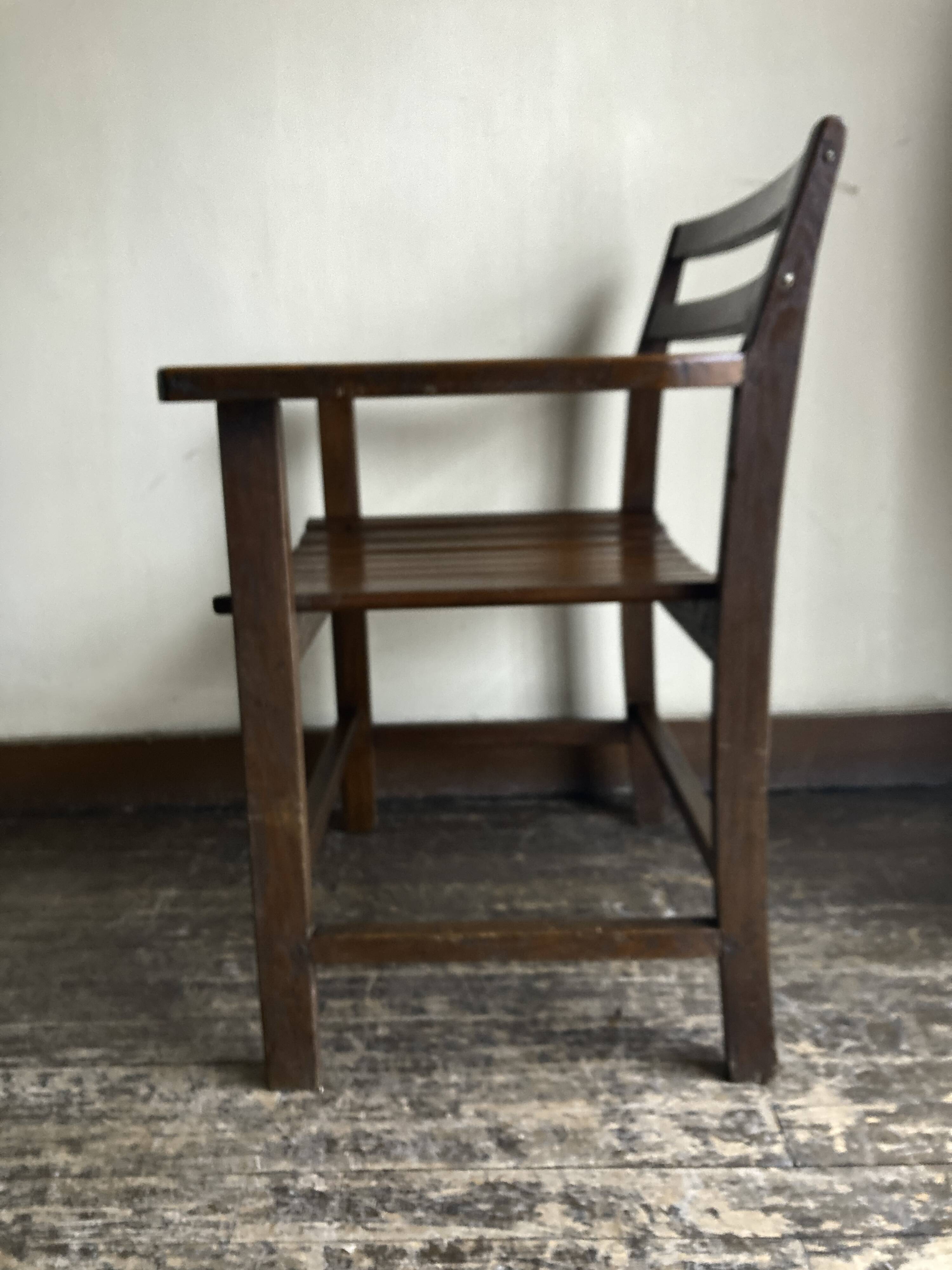 Modernist oak armchair, 1950