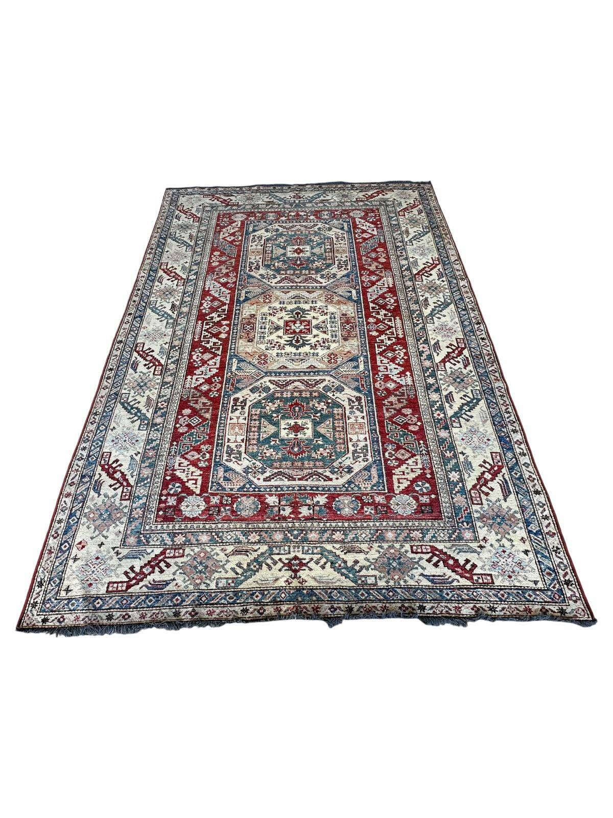 Handmade Kazak rug 2m x 3m
