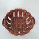 Woven ceramic cup imitating leather