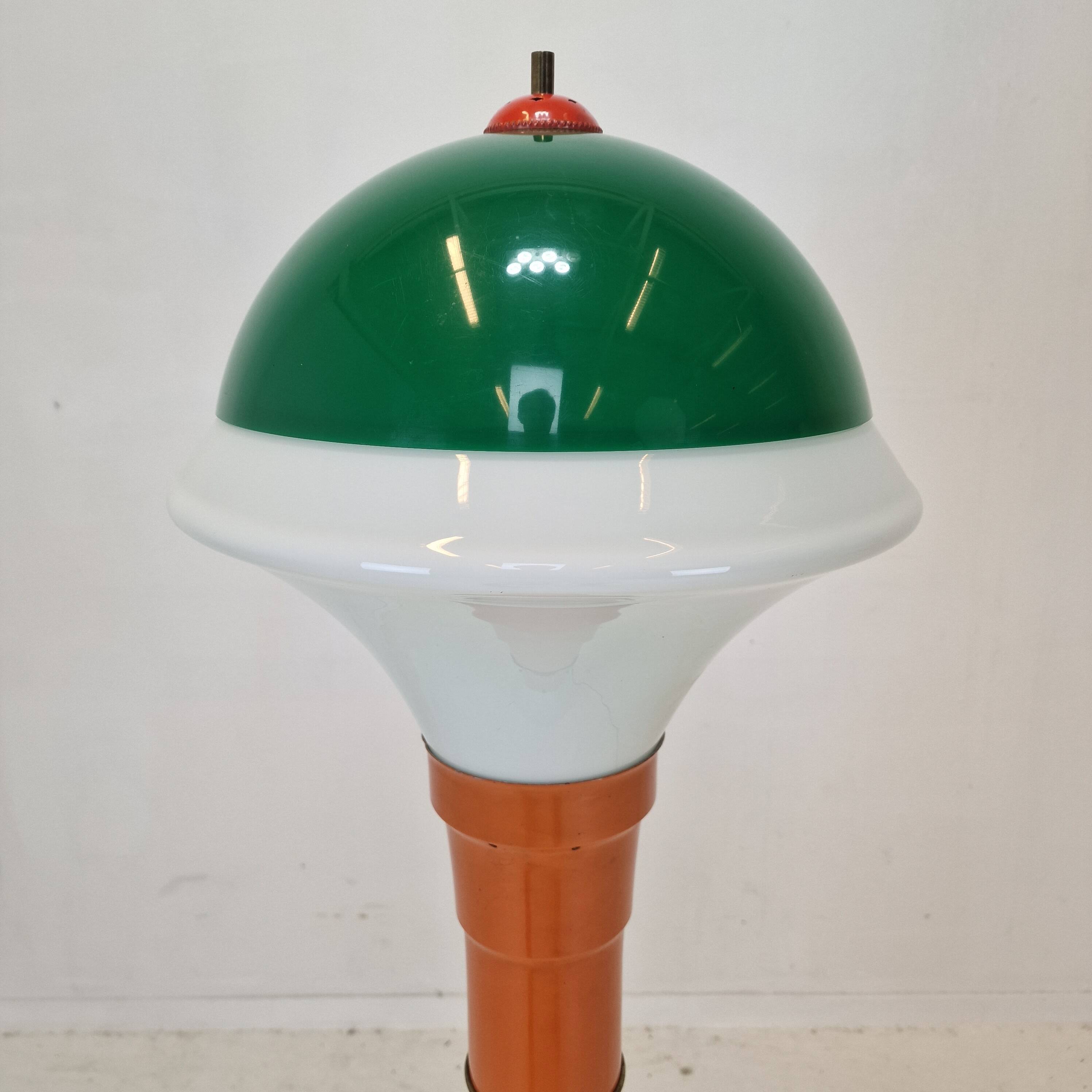 Italian Space Age Murano Glass Floor Lamp, 1970s