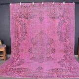 Pink Handknotted Floral Rug sku2356