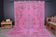 Pink Handknotted Floral Rug sku2356