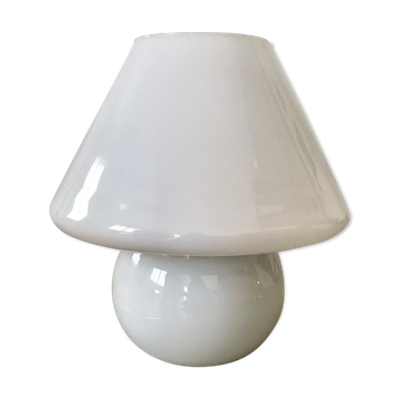 Lampe champignon en verre