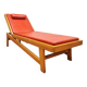 Vintage Swiss design sunbed daybed chaise longue 1950's