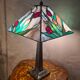 lamp 1975 to 85 origin lampshade stained glass Tiffany style 53x30 el