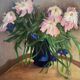 Tableau HST "bouquet de fleurs en vase" signé Porcherot fin XX°