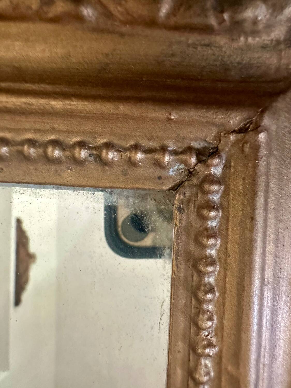 Large 19th century gilded mirror