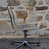 Chrome design swivel desk chair
