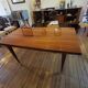 Mahogany dining table varnished year 60