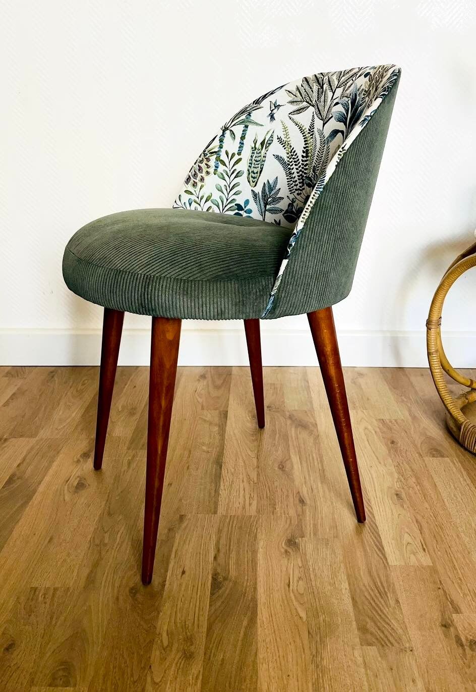 Cocktail Chair, Green Velvet