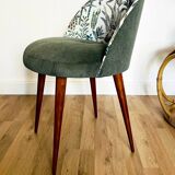 Cocktail Chair, Green Velvet