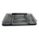 Art Deco, serving tray with glass ramekins for fish and shellfish from around 1940.