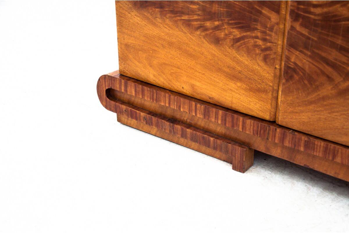 Chest of drawers - bar in Art Deco style, Poland, 1950s.