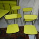 Yellow formica buffet