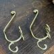 Pair of brass hooks
