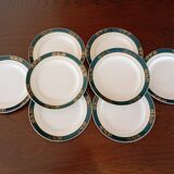 Assiettes plates Céranord, modèle Kléber
