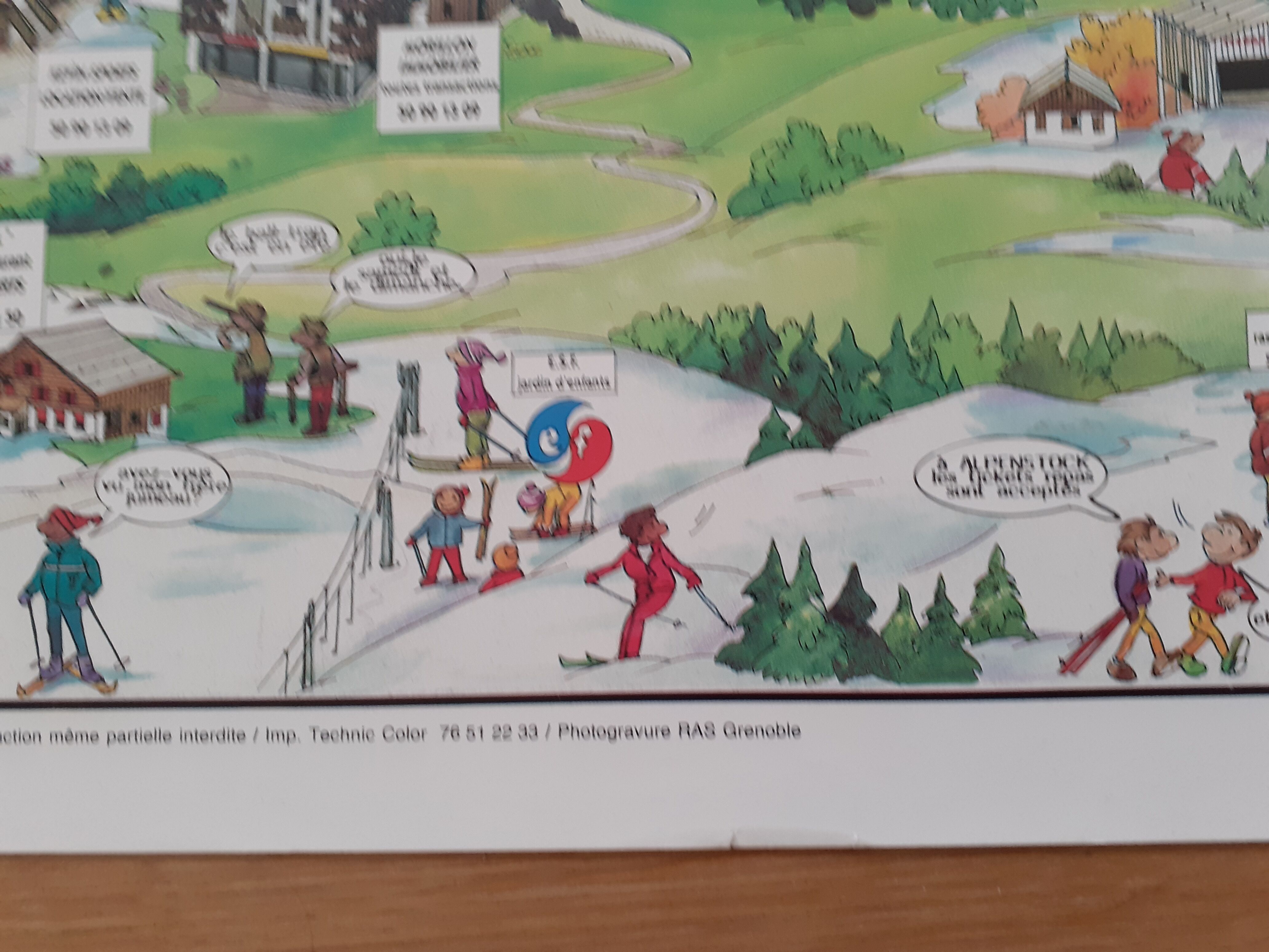 Poster Samoëns Morillon Verchaix Sixt horseshoe 1986
