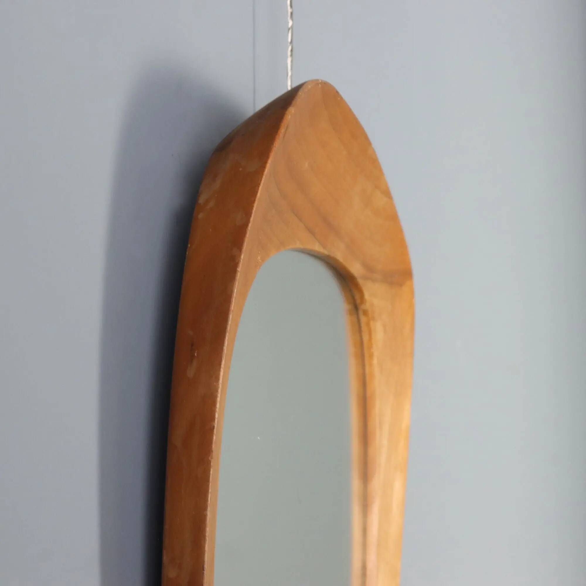 Vintage mirror Vittsjömöbel design Östen Kristiansson Sweden 1960s