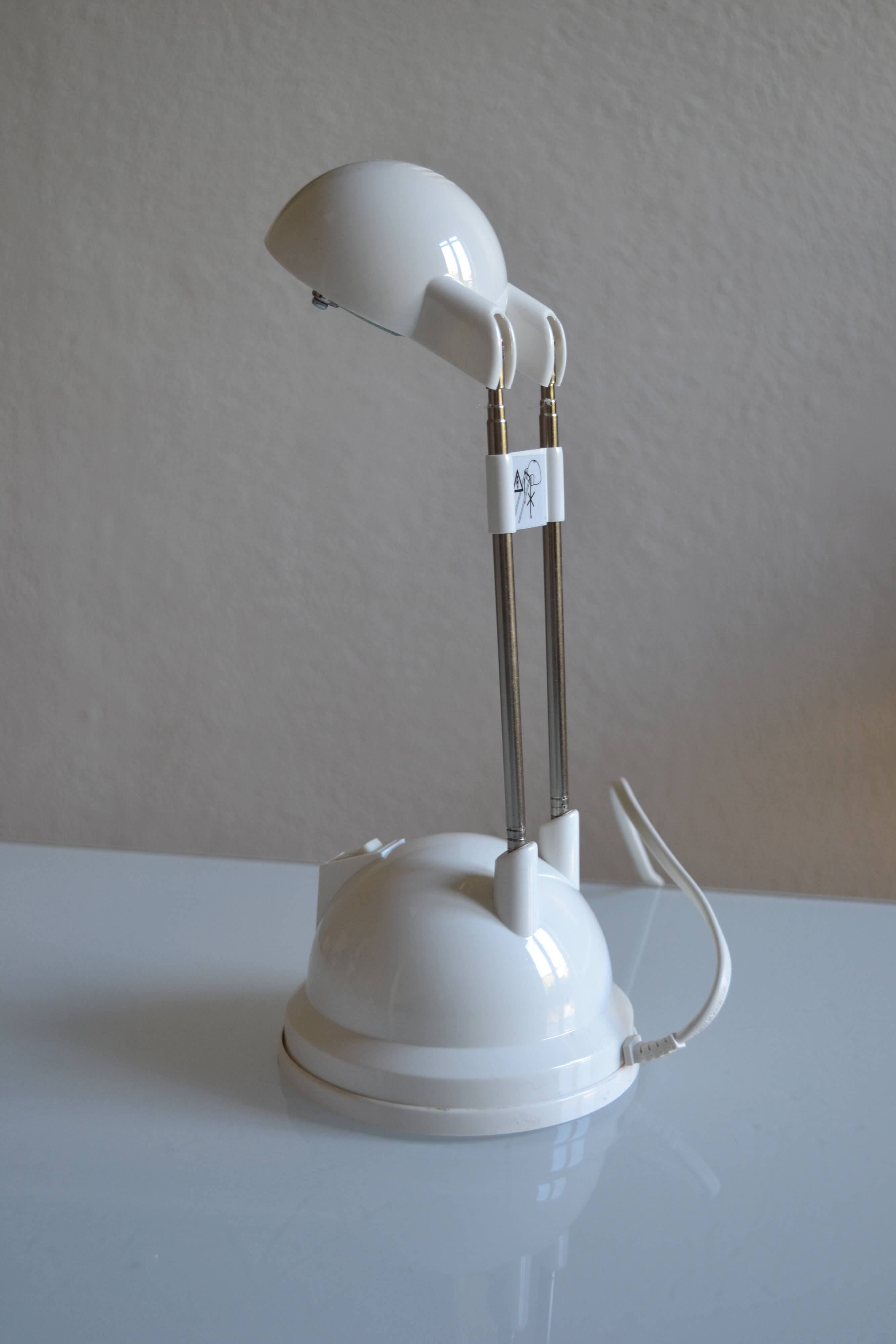 Lampe vintage 1990 Ikéa Espressivo blanc ** Neuve de stock **
