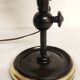 Table lamp in wood and brass. France, 1940s.