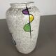 Super Colorful Fat Lava Pottery "575 25" Vase by Bay Ceramics, Germany, 1950s