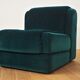 Fauteuils en Chenille de Seven Salotti, 1970s, Set de 5
