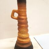 Beige/brown ceramic vase from the 60s