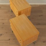 2 tables de chevet avec tiroirs, années 1960