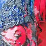 Fat Lava 'Fire Fish'Floor vase by Scheurich, 1970's