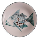 Assiette creuse à décor de poisson R.Picault