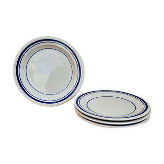 Set of 4 vintage Italian flat plates