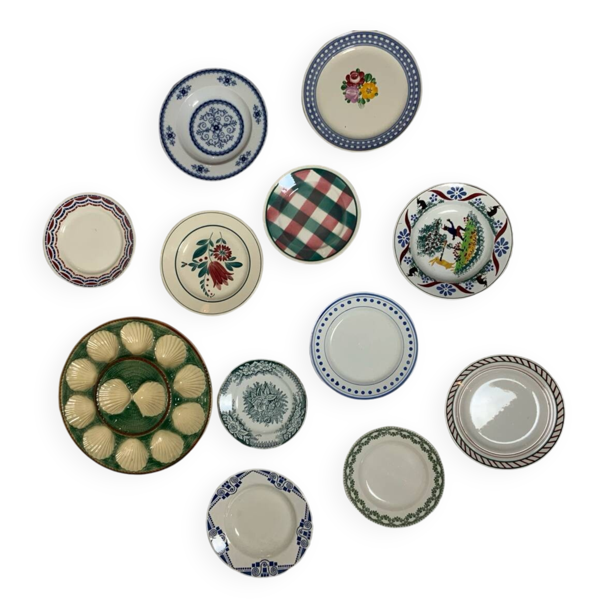 Set of 12 plates