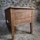 Antique French flour chest in oak – 19th-century farmhouse side table