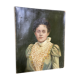 Oil on canvas portrait of a woman 19th