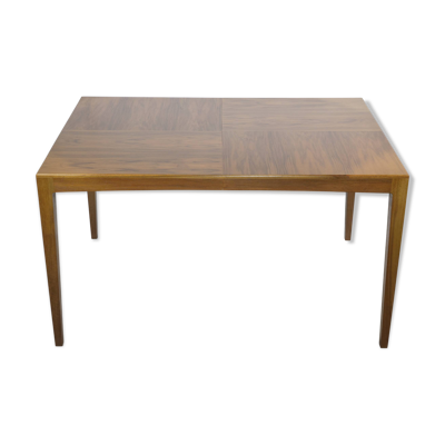 Table à manger extensible en noyer par Hartmut Lohmeyer pour Wilkhahn, années 1960.