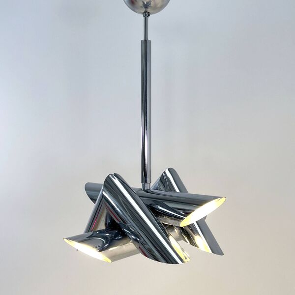 Suspension Chromée de Oscar Torlasco pour Stilkronen, 1960