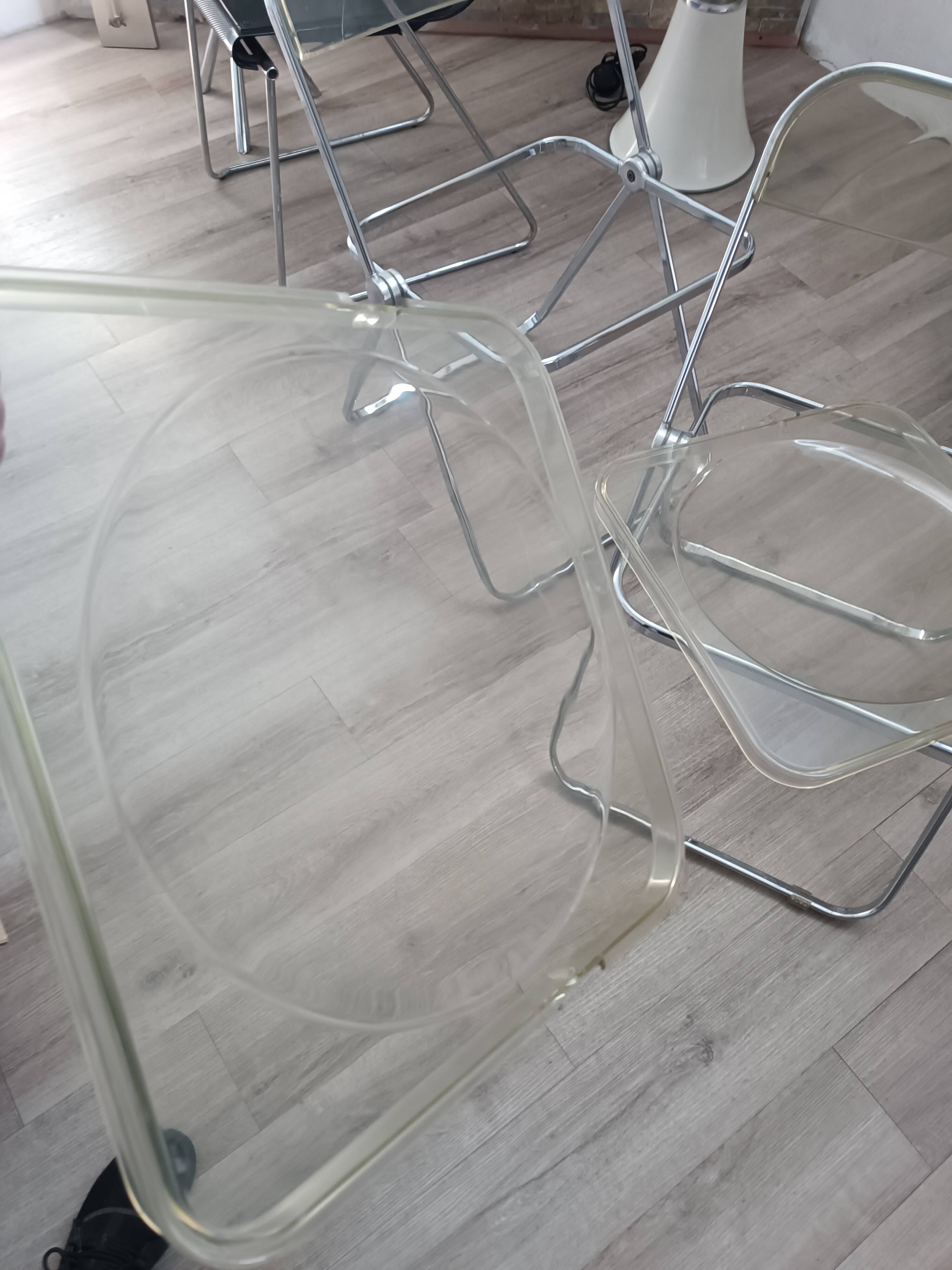 Plia chairs by Giancarlo Piretti for Anonima Castelli 1967 Original edition