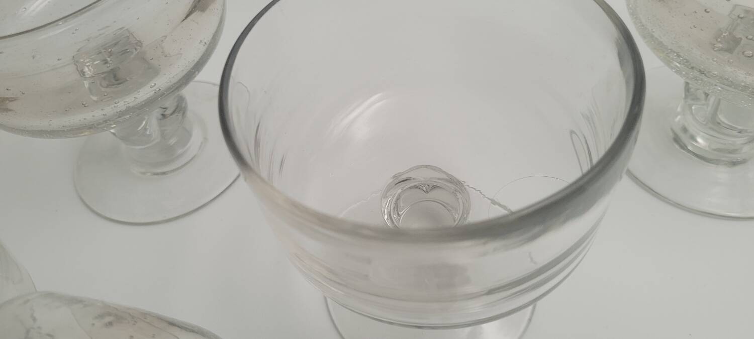 70's blown glass cups