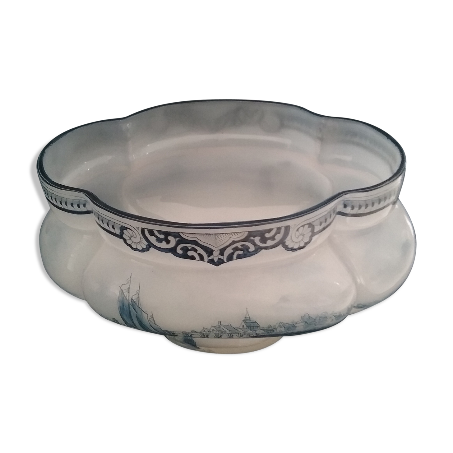 Opaline planter François-Théodore Legras - Delft designs - France 1890-1919