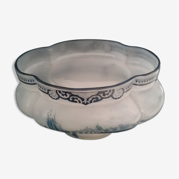 Opaline planter François-Théodore Legras - Delft designs - France 1890-1919