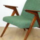 Bunny armchair, 1970s green boucle by J. Chierowski - 2 pieces available