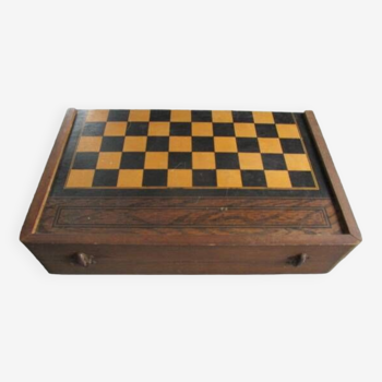 Jeu de jacquet/backgammon ancien en bois