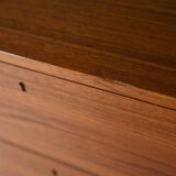Vintage teak chest of drawers with three drawers