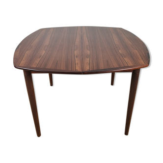 expandable rosewood dining table by Rastad - Relling for Gustav Bahus , Denmark 1960s
