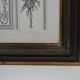 Room framed under glass "architecture and sculpture Louis XVI"