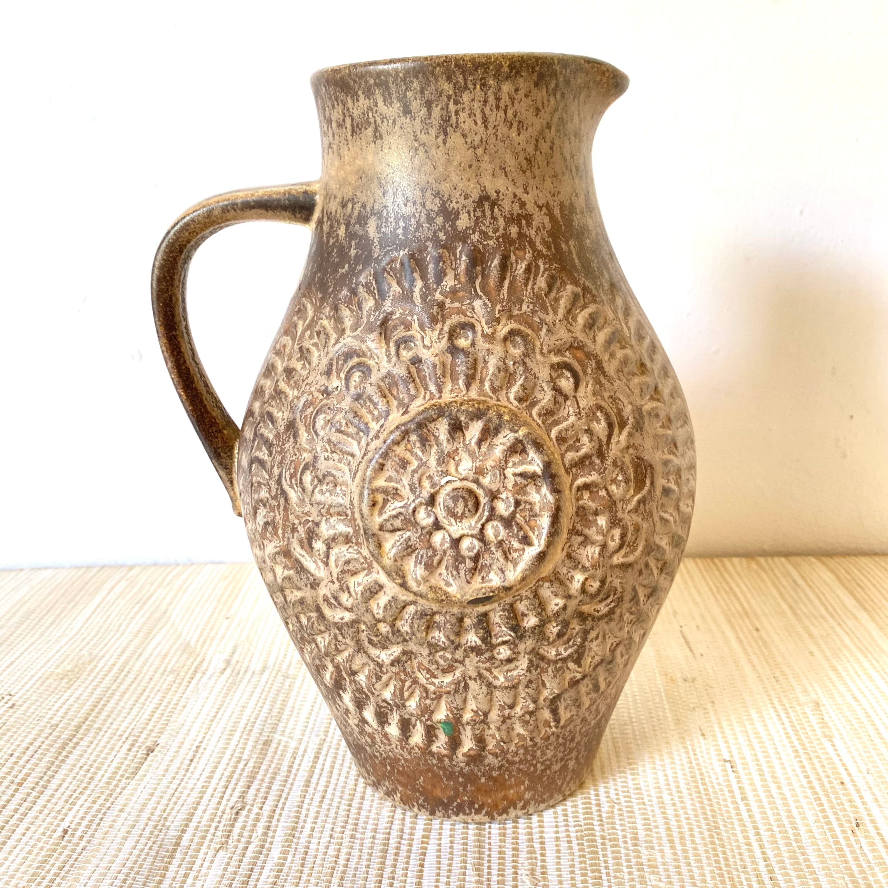 Large pitcher, vintage vase West Germany